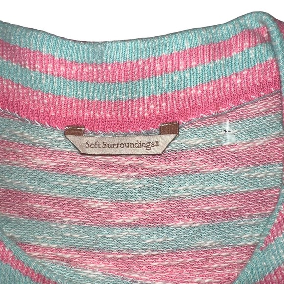 Soft Surroundings Size XL Preppy Boho Cozy Casual Dolman Sleeve Tunic Sweater - Picture 8 of 9